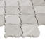 Stone Mosaics Baroque 13" x 13" Polished Natural Stone Field Tile in Chenille White