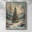 «Christmas Holiday» DCXXXV, reproduction d'art encadrée - bois massif-106520024