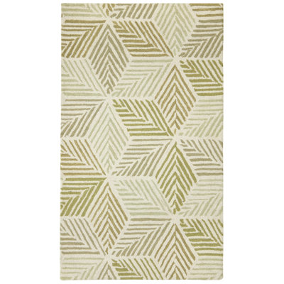 Karari Hand Hooked Wool Geometric Area Rug