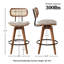 Tabouret de comptoir pivotant 4 pièces Sirine-127683223
