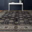 Marquis Oriental Area Rug in Black/Beige