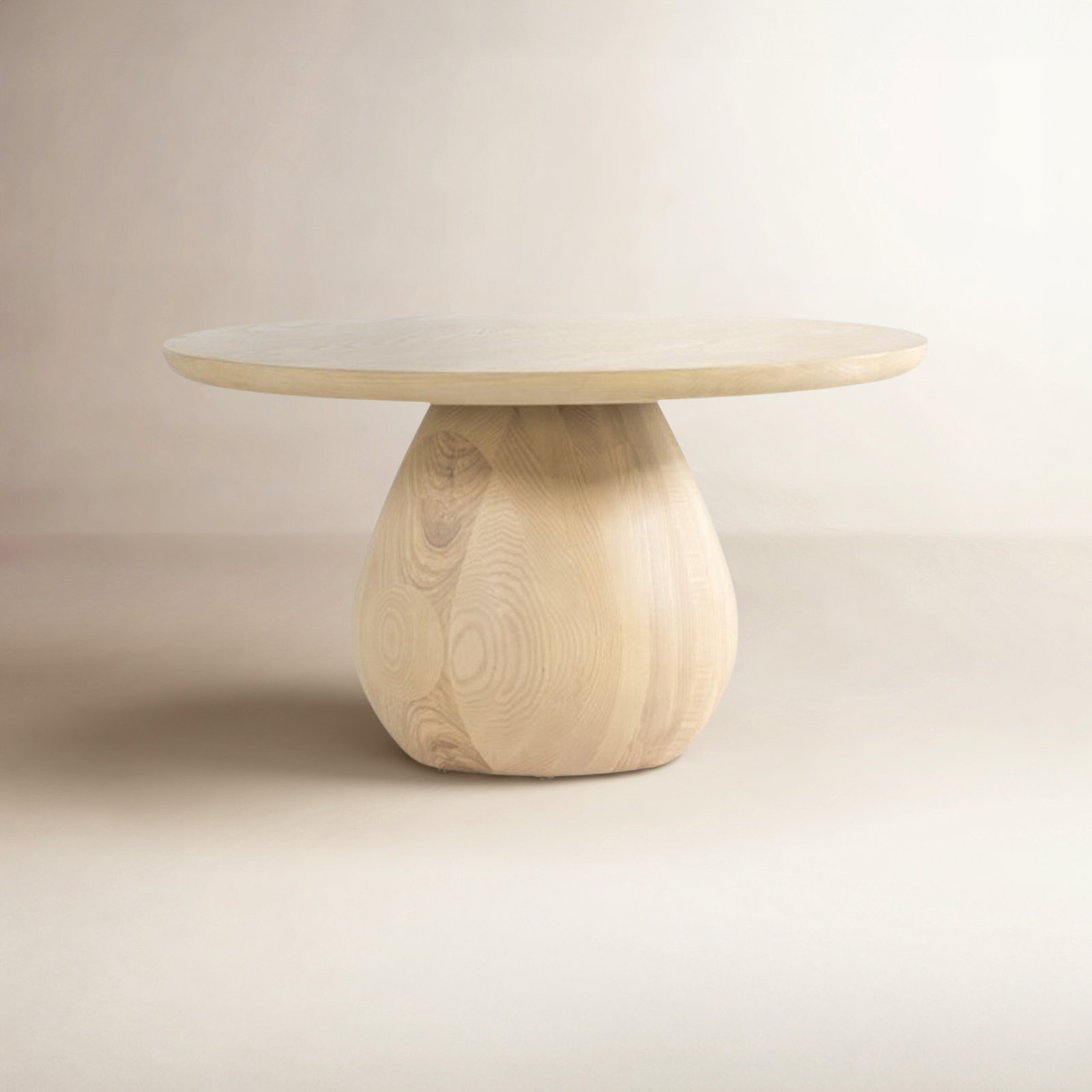 Julio End Table, Light Natural Ash Veneer , 15" H x 27.5" W x 27.5" D