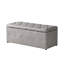 Ensemble de 1 repose-pieds rectangulaire en tissu avec rangement et 2 repose-pieds (beige)-354522675