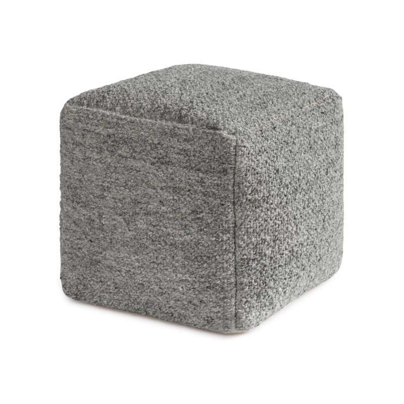 Repose-pieds rembourré gris foncé 16 pi Sfera, Gris foncé