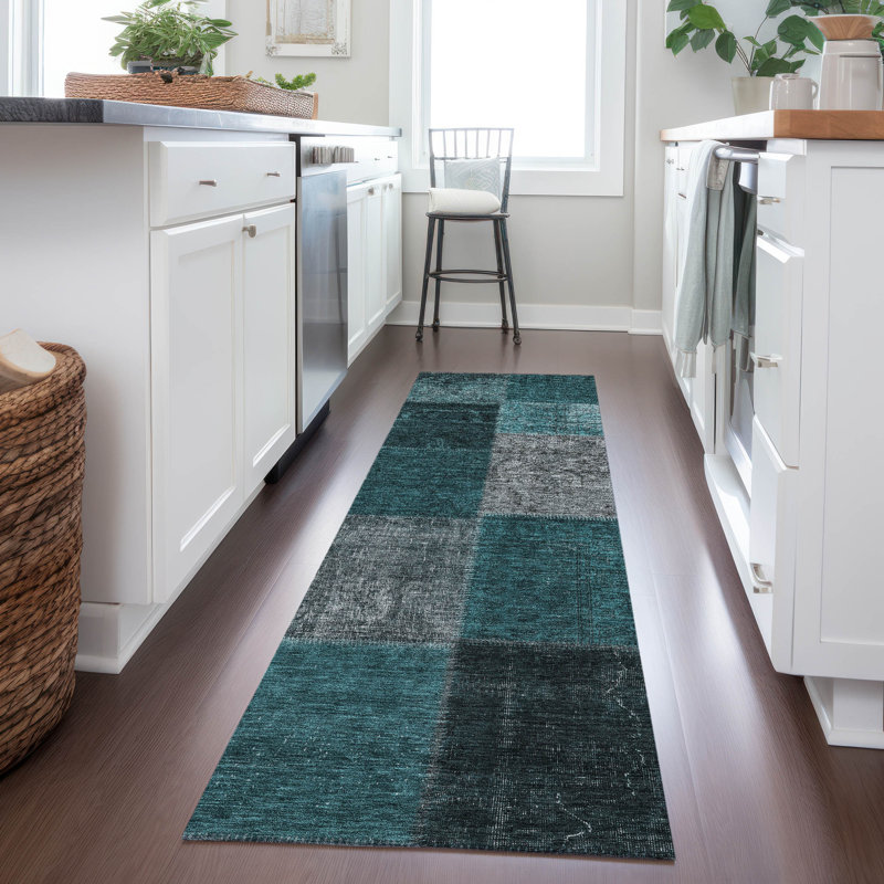 Tapis intérieur / extérieur Ayush, Tapis de couloir 2 pi 3 po x 7 pi 6 po