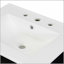 Meuble-lavabo moderne de 48 pouces avec lavabo en céramique, portes à fermeture en douceur, tiroir rabattable, tablettes de porte à double couche, solution de rangement élégante-48301825
