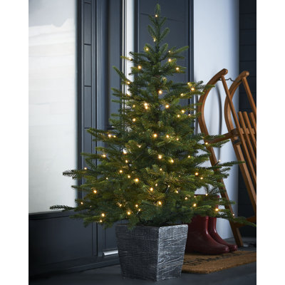 4' H Lighted Artificial Fir Christmas Tree