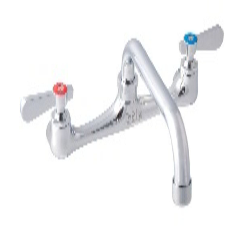 Chrome 8" Centerset 2-Handle Backsplash Mount Faucet