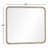 Miroir de commode rectangulaire en bois massif miel