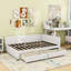 Full Size Upholstered Daybed with Built-in Storage and Durable Frame-1308444677