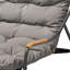 Chaise berçante d'extérieur surdimensionnée pour patio avec coussins épais et moelleux