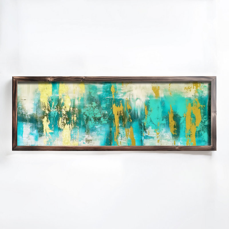 Elegant Decorative Framed MDF Painting, 15.7 x 47.2 x 0.1 inches | 100% MDF with 3 mm Thickness, 100% Pine Wood Frame | UV Printed Artwork for Home Decor, Living Room, Office, Modern Aesthetic