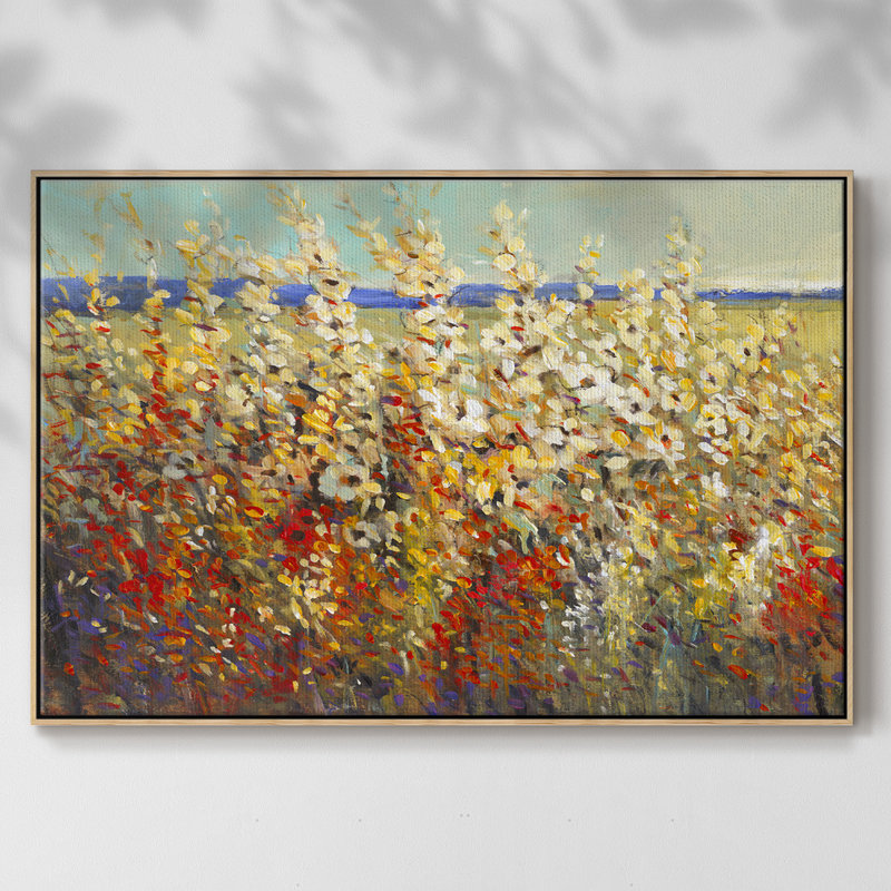«Field of Spring Flowers II», reproduction sur toile encadrée, Naturel, H 27 po x l 41 po x P 2 po