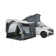Dakota Fields 250cm W x 260cm D Fabric Black Cover Retractable Trailer Awning