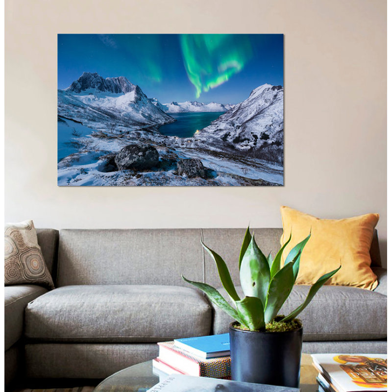«I Love Norvège» par Stefan Hefele, impression sur toile tendue, H 8 po x l 12 po x P 0,75 po, Toile tendue, Pas de tapis