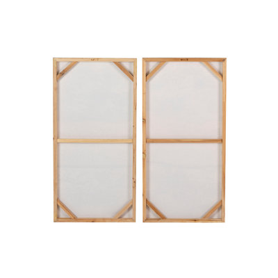 Abstract Set 2 Canvas 40% Hand Painted 40X3X80 Cm - 2 Piece Wrapped Canvas Print Set