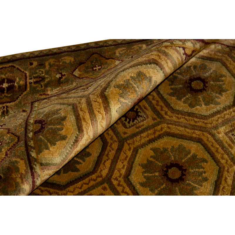 Hand-Knotted High-Quality Rust Area Rug