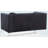 Sleek Black Contemporary Loveseat