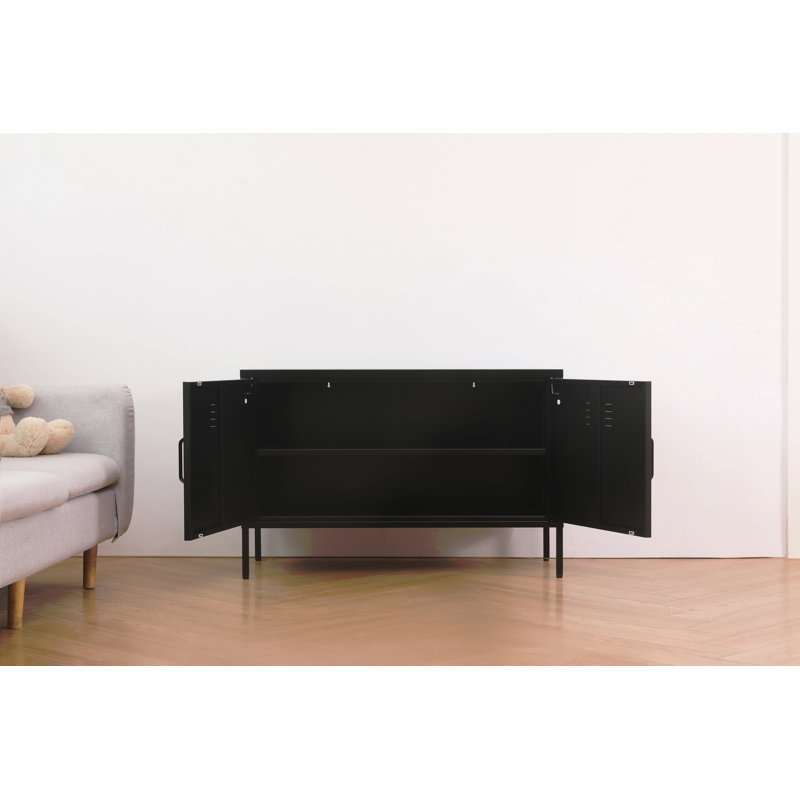 Une armoire de rangement en métal multifonctionnelle, Black