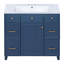 Meuble-lavabo simple avec plateau en résine Milous-1350277456