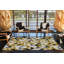 Tapis multicolore à motif géométrique triangulaire-2064941914