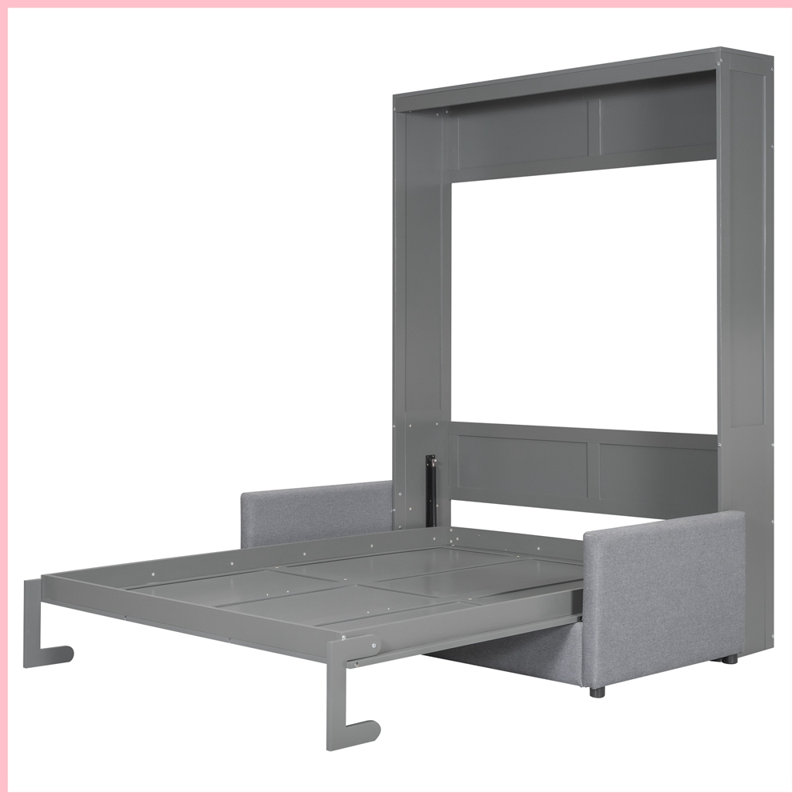 Lit escamotable avec coussin Modern Modern, gris
