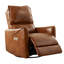Fauteuil inclinable électrique en cuir avec base et pivot