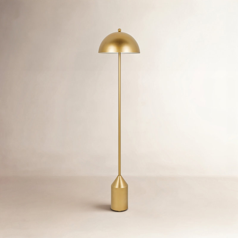 Jemma 59'' Traditional Floor Lamp, Gold, Gold