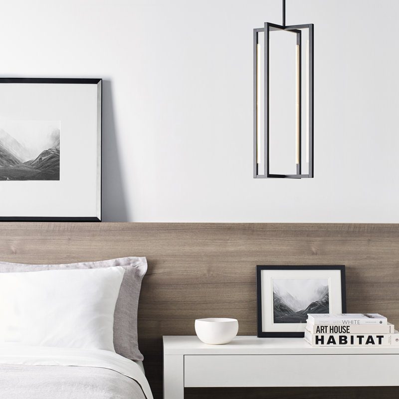 Kenway 1 - Light LED Pendant, Nightshade Black