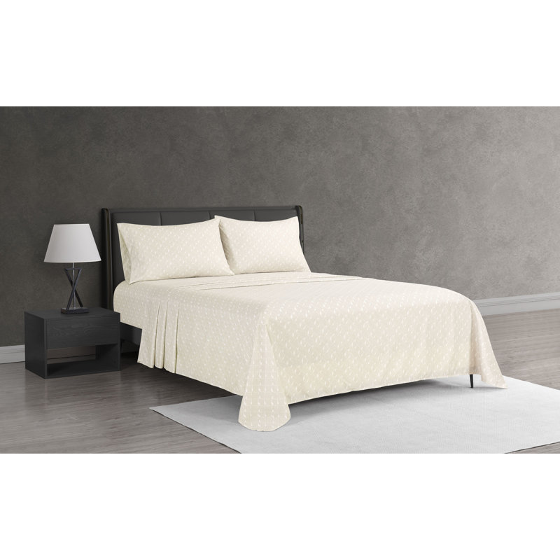Benoite Neutral Queen 4pc Sheet Set, Queen