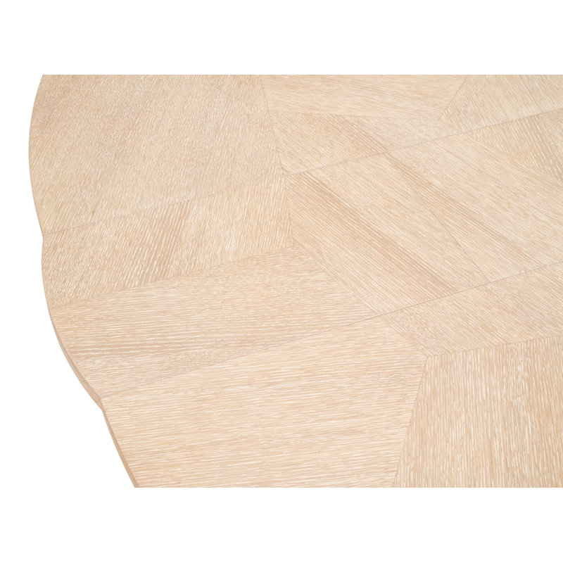 Giselle Round Dining Table, 30"H x 66"L x 66"W, Bleached Oak
