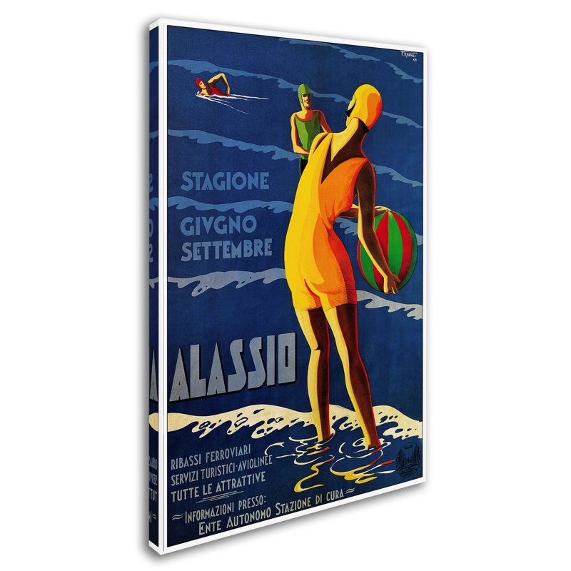 « travel 45 », publicité sur toile tendue, H 32 po x l 22 po