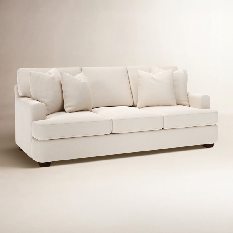 Emilio Upholstered 90'' Sofa, Canvas Sunbrella® Canvas