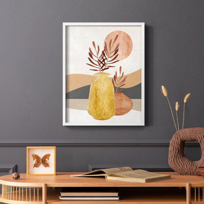 Adobe Moon I Framed Print - Solid Wood