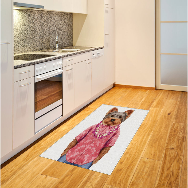 Yorkie High Density Long Fiber Poly Threads Decorative Area Rug Carpet, Rectangle 4' x 5'8"