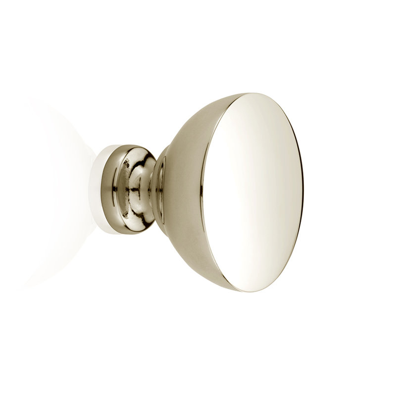 Sula Conical Knob, 1.1" H x 1.26" W x 1.26" D, Polished Nickel
