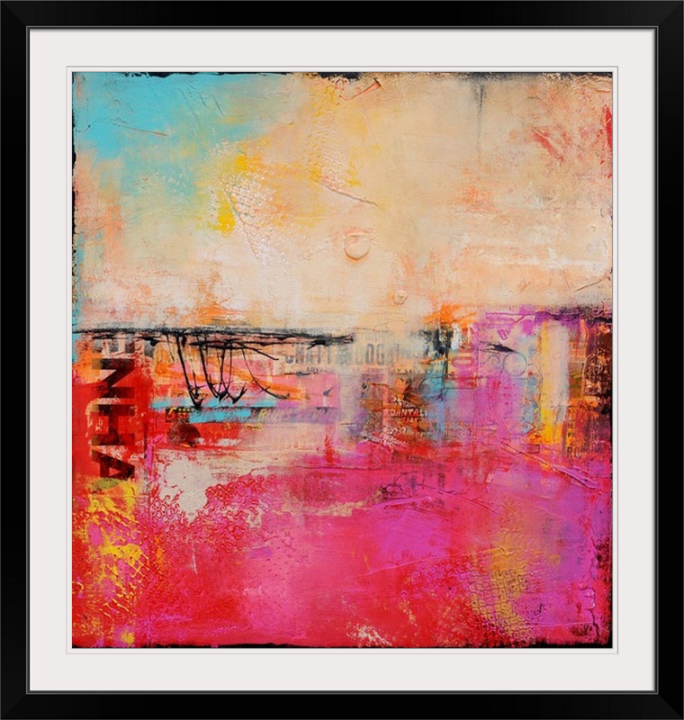 « urban poésies ii », impression, Cadre noir, H 38 po x l 38 po x P 1 po