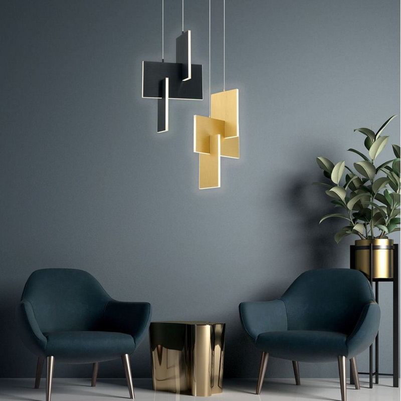 Coburg 23" LED Pendant – Black Finish