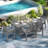 Immie 7- Piece HDPE Outdoor Dining Table Set With Chairs & Umbrella Hole, Black-1015650108-1015650110