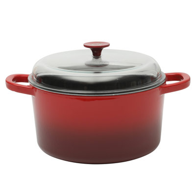 Cocotte ronde artisanale en fonte antiadhésive Crock-pot