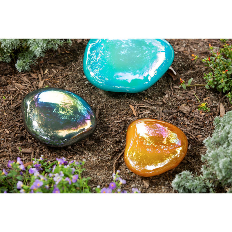 Pierre de jardin indigo Schlesinger, Multicolore