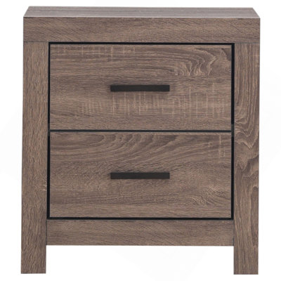 Brantford Barrel Oak 2-Drawer Nightstand