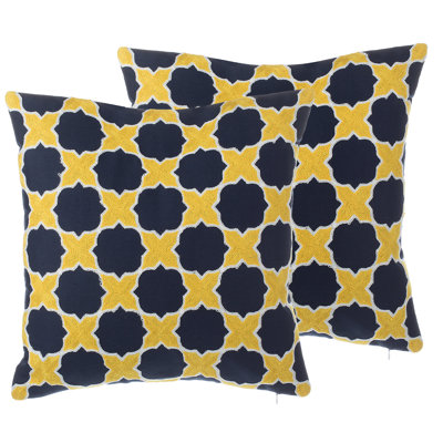 Bueno Geometric Square Cushion