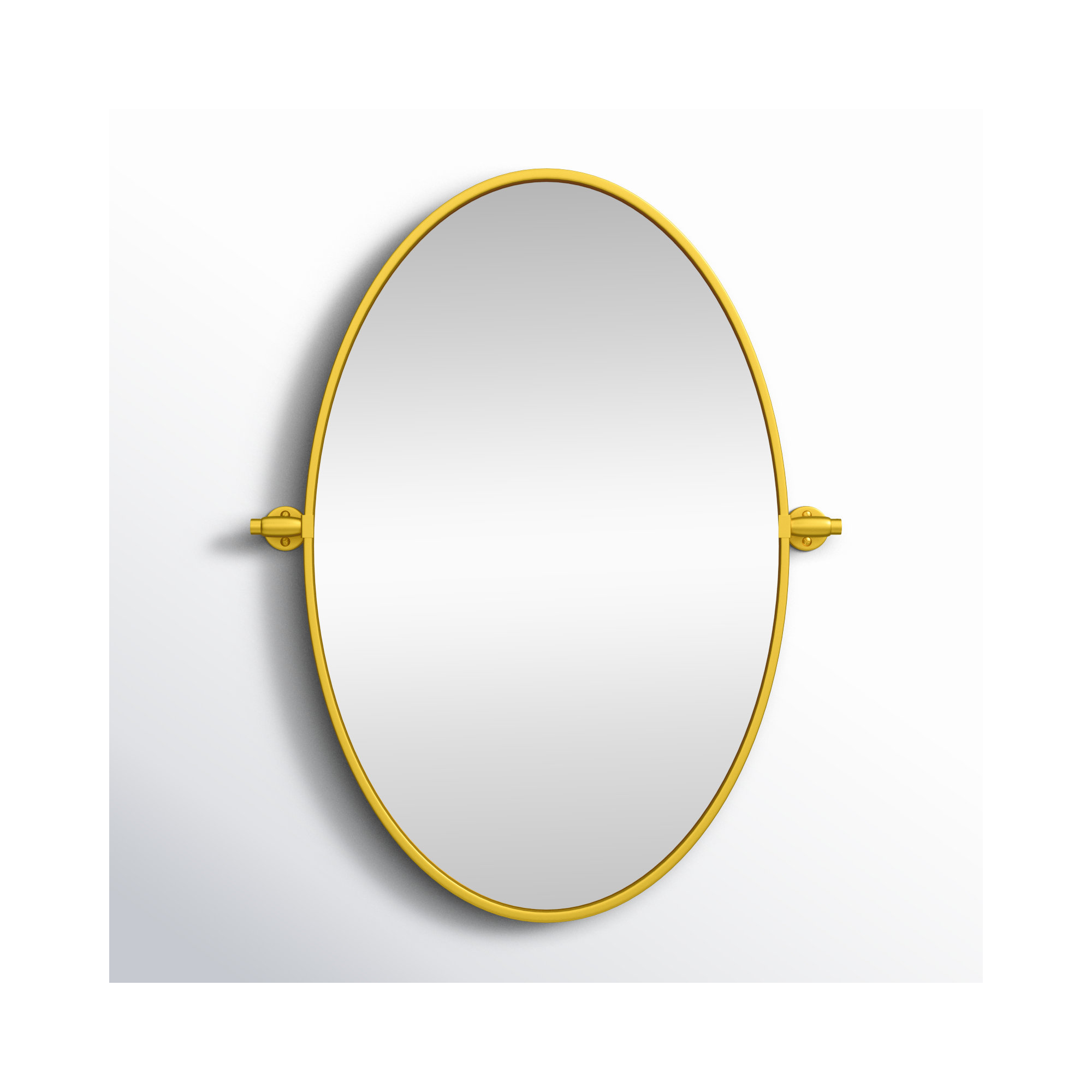Belfield Metal Wall Mirror, 30" x 30", Gold