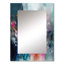 Blue and Pink Explosion Abstract - Abstract Decorative Wall Mirror, Modern Mirror, Printed Metal Art