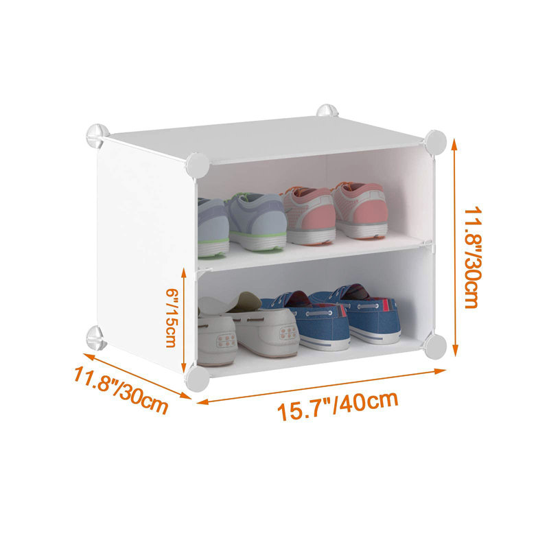 42 Pair Stackable Shoe Rack