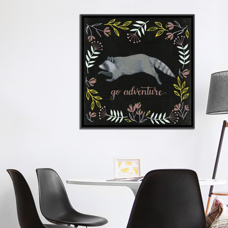 «Lomond Woodland Adventure III», art encadré, Toile avec cadre noir, H 37 po x l 37 po x P 1,5 po