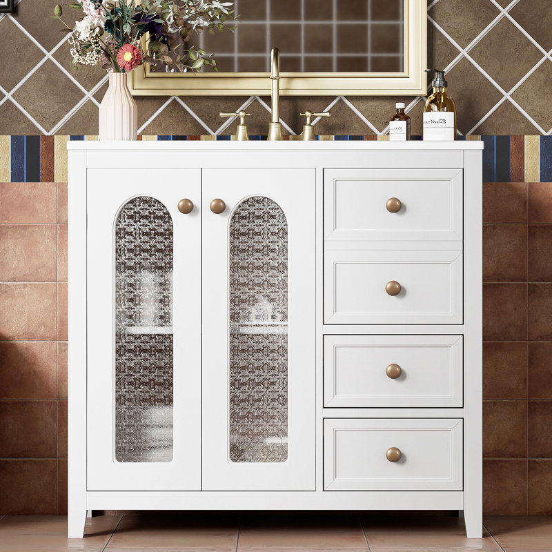 Meuble-lavabo 36 po avec plateau en céramique
