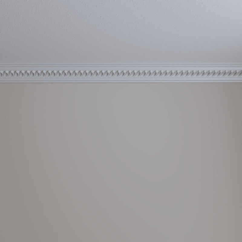Barcelona White Polyurethane Crown Moulding 94 1/2"