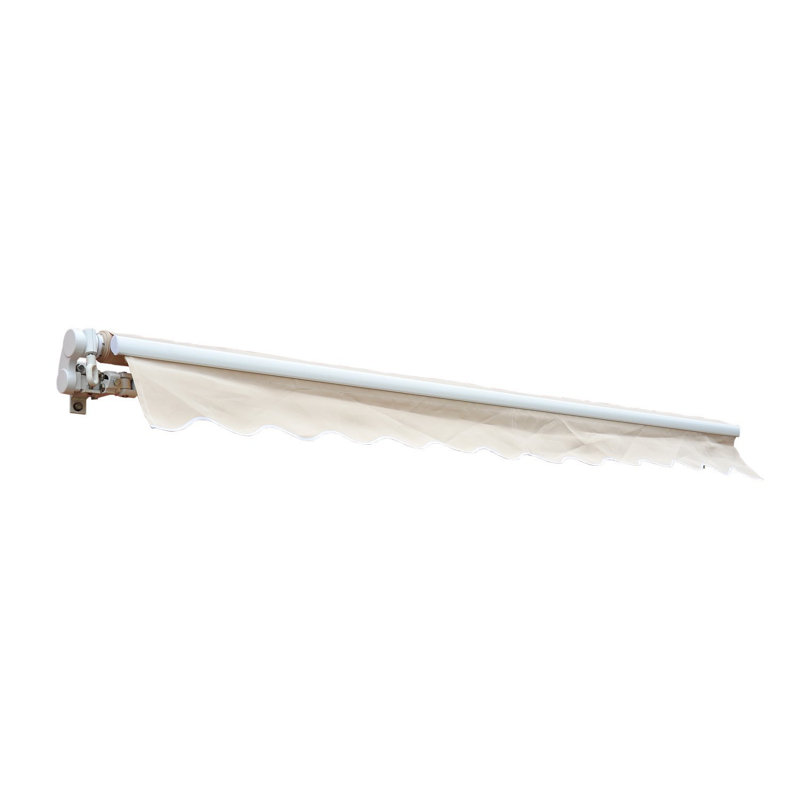 Dakota Fields 250cm W x 200cm D Polyester Beige Cover Retractable Patio Awning